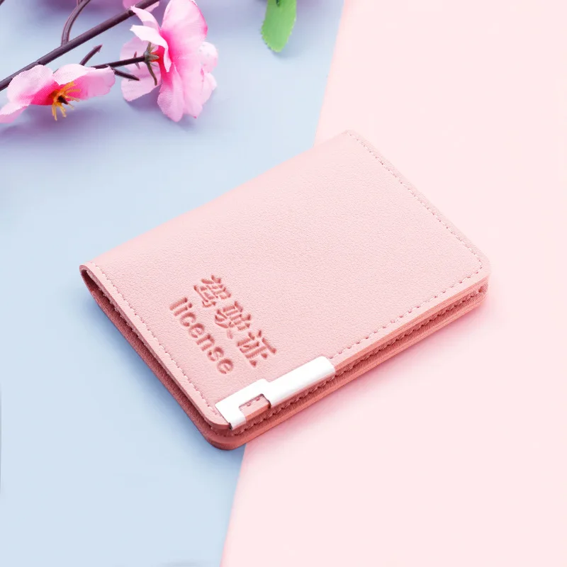 2 card slot  Auto Driver License Bag Soft PU Leather On Cover For Car Driving Documents New ID Card Holder Card Wallet Hot