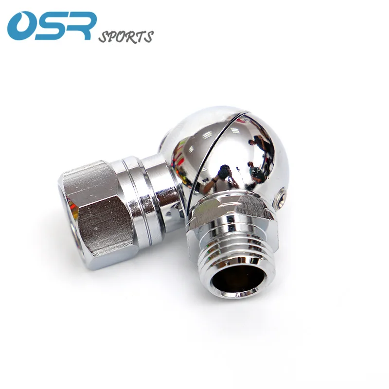 Portable Second Stage Regulator Adapter 90/110/360 Degree Swivel Connector Scuba Diving Accessories