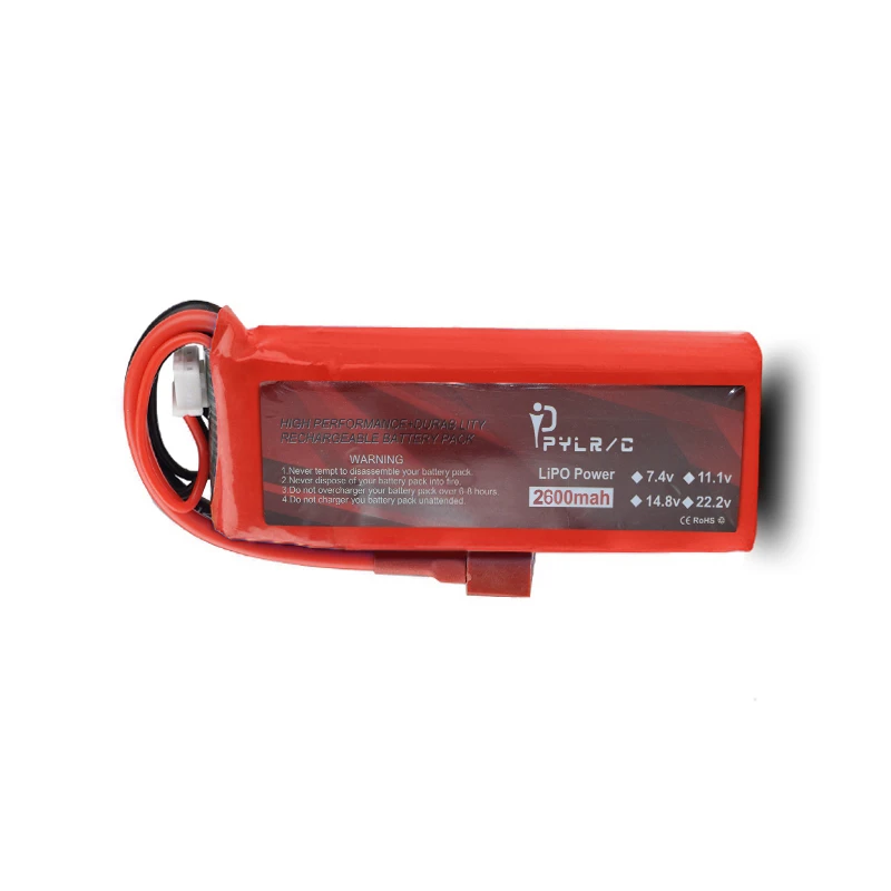 Batteria Lipo 2S 7,4 V 2600 mAh per Wltoys 144001 124018 124019   12428 12402a 18301 18302 18311 Auto RC con caricabatterie FT009 Barca RC