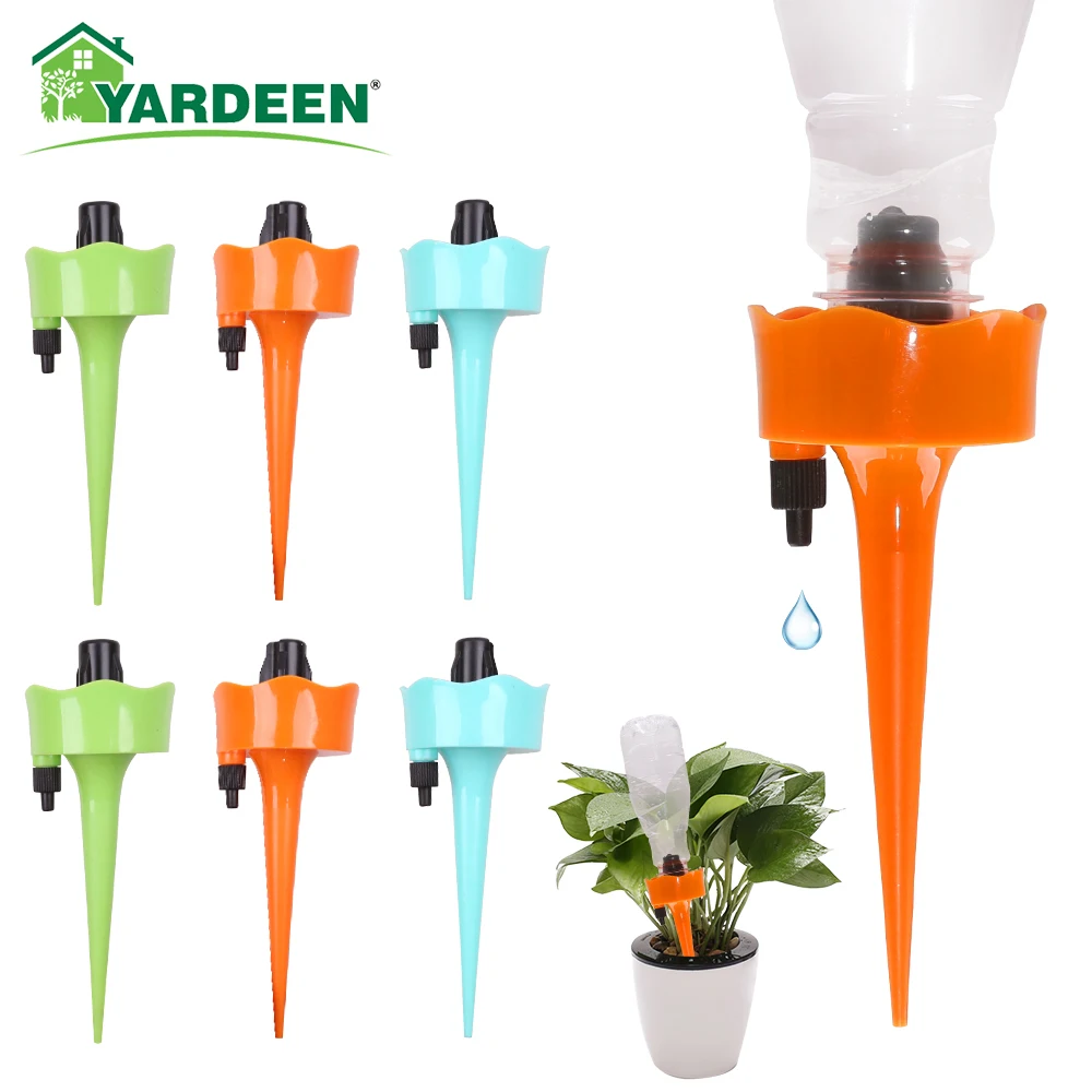 YARDEEN  Automatic Irrigation Plant Syringes for Watering Flowers and Plants Adjustable Water Volume Drip for Home