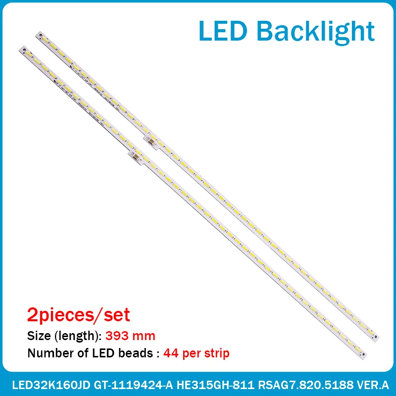 20 pcs/set LED backlight bar HE315GH-B11 RSAG7.820.5102 for LED32K160JD GT-1119424-A 44 LEDs 393MM new