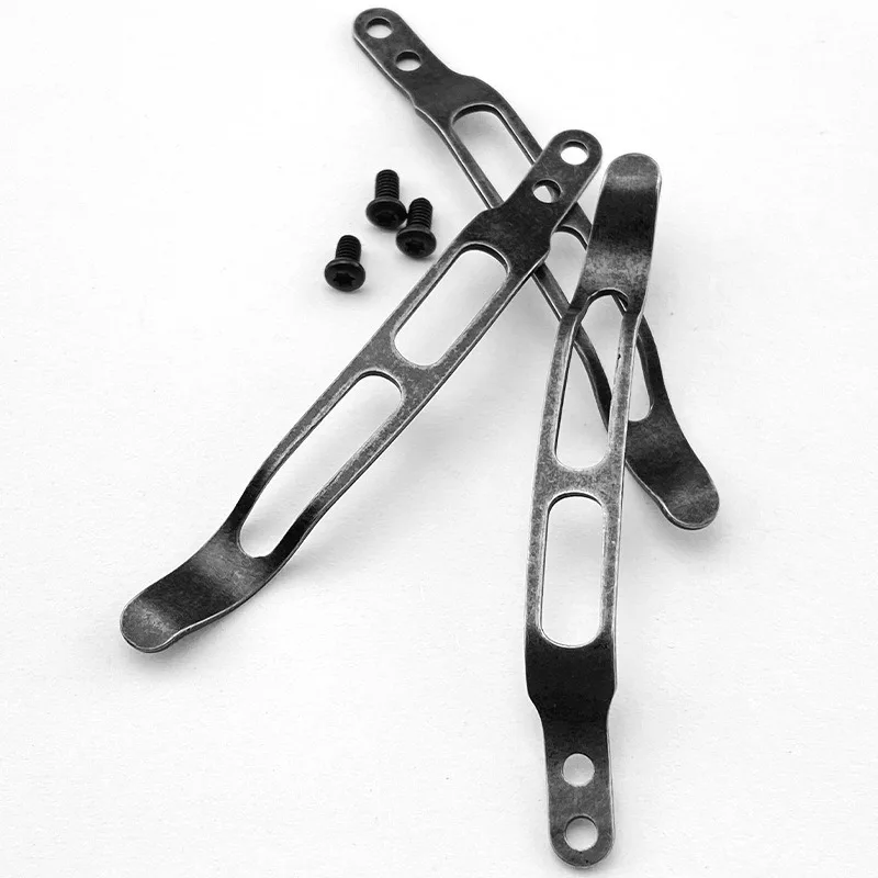 Stainless Steel Back Clip Pocket Holder, Knife Clip, Tool, DIY Parts for Folding Knife, Making Knives