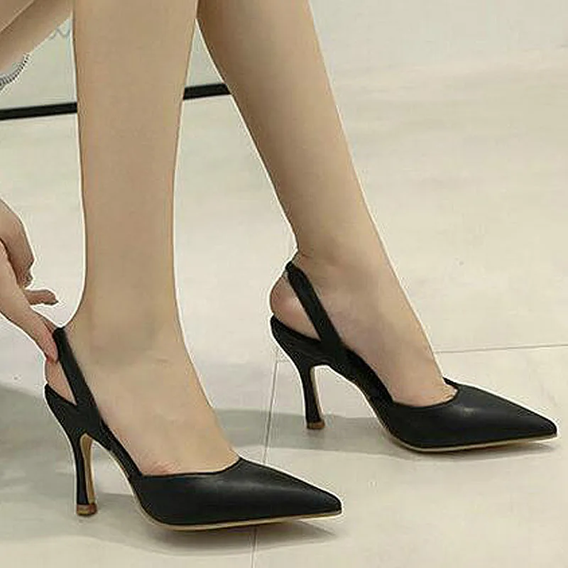 

Woman Pointed Sandals Pop Spring/autumn Ladies Thin Heels Pumps Woman Wedding Party Shoes 9cm Nice