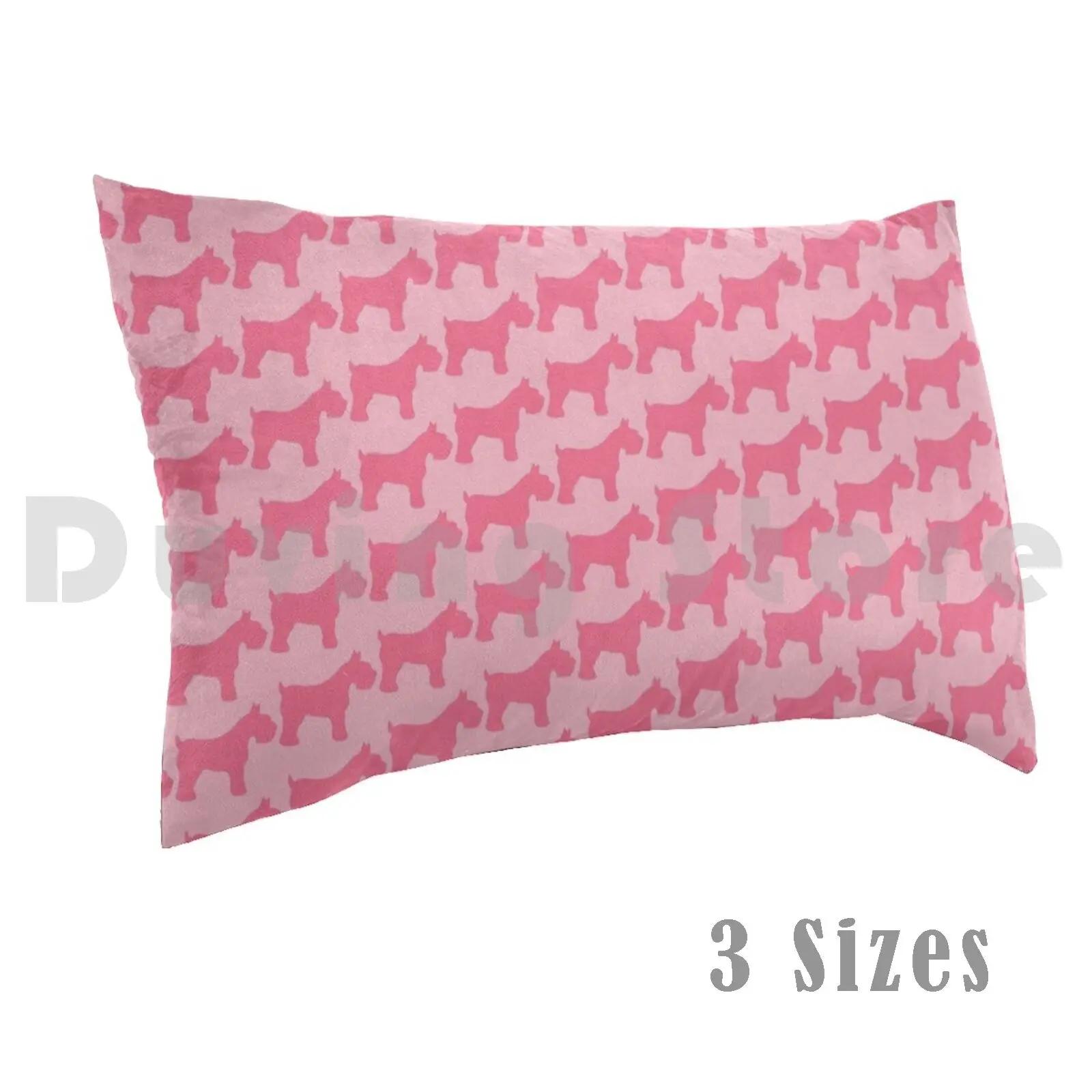 Funda de almohada Schnauzers rosa, 20x30 pulgadas, Schnauzer Schnauzers Terrier Terriers, perros, raza, gigante alemán