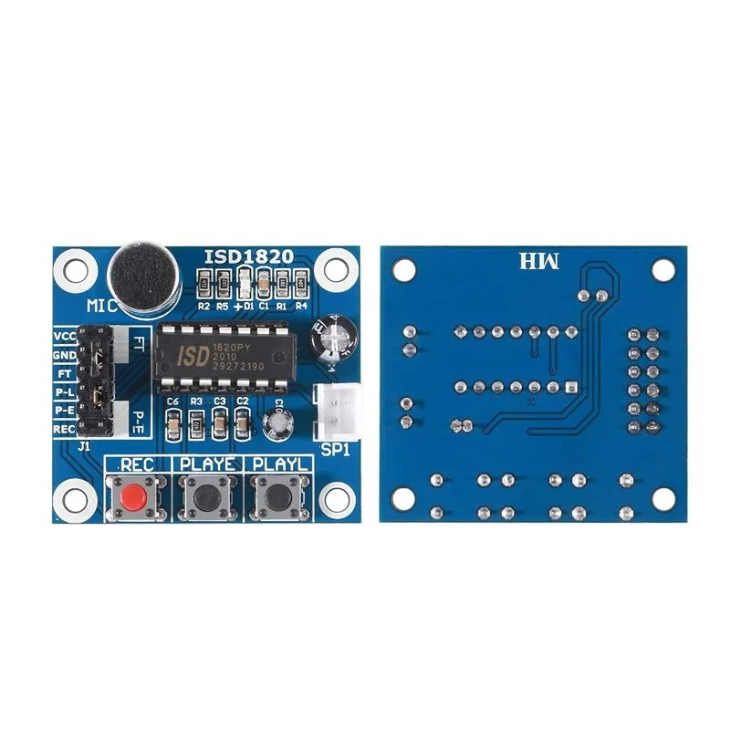 ISD1820 Sound Voice Recording Playback Module Sound Recorder Board with Microphone Audio Loudspeaker for Ar-duino CYT1022