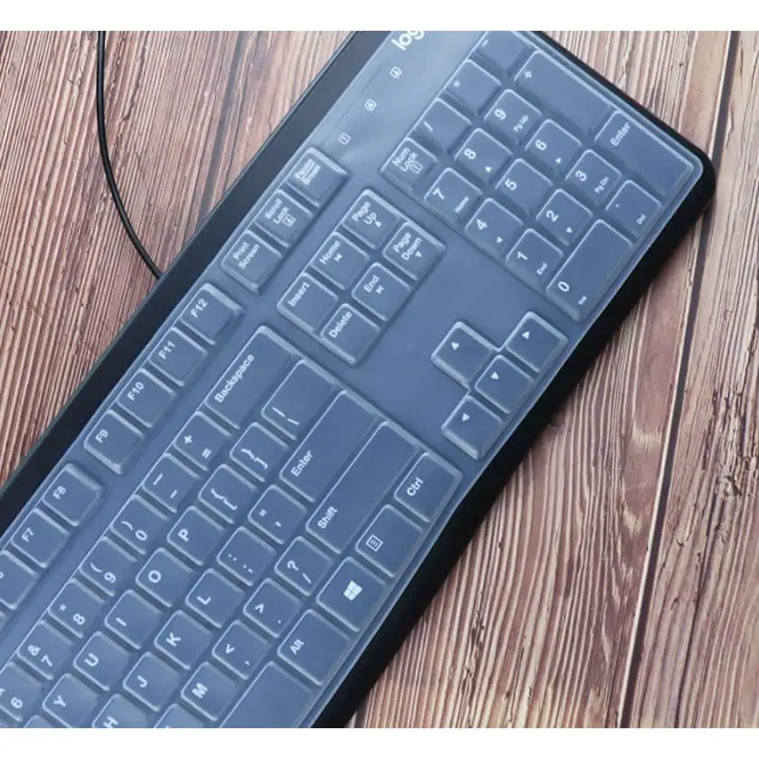 Waterproof Dustproof Color Silicone keyboard Skin Guard Cover Protector For Logitech MK120 K120