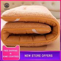 Dikke Warme Lam Down Winter Warm Berber Fleece Matras Antislip King Size Bed Matras Kussen Vloer Grond Tatimi-mat