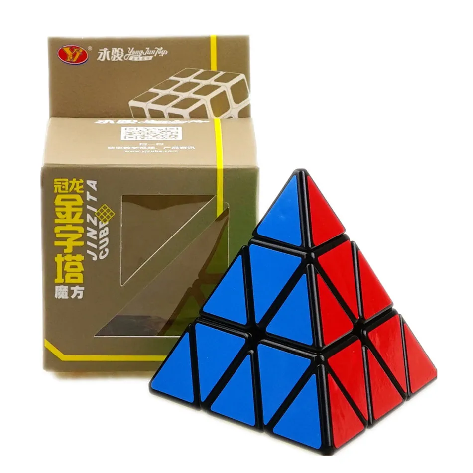 YJ GuanLong 3x3x3 pirámide cubo mágico educativo 3x3 cubo de velocidad juguetes para niños