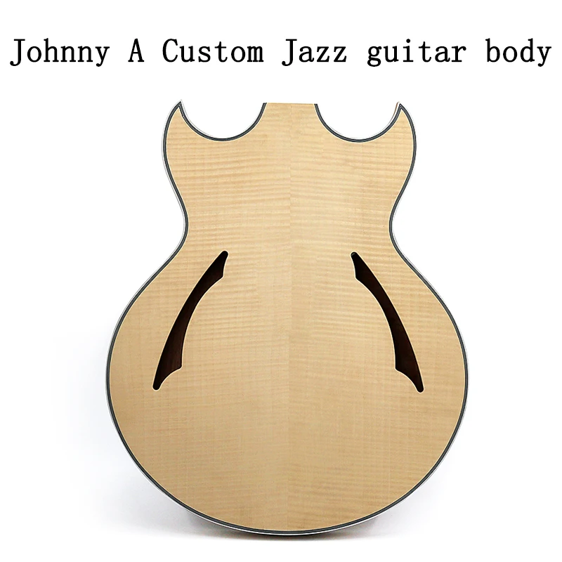 Johnny A Customr jazz guitar body flame maple plywood top mahogany BODY