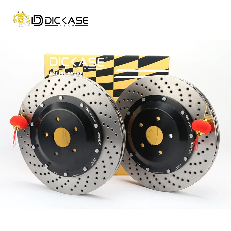 High carbon DICASE brake disc 330*32mm driiled style with 5*112 PCD custom center bell for MERCEDES-BENZ w211 e350