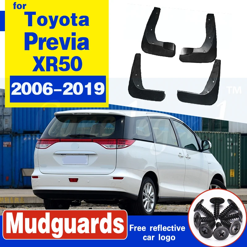 Car Mudflap for Toyota Previa XR50 2006~2019 Estima Tarago Fender Mud Guard Flap Splash Flaps Mudguards Accessories 2010 2015