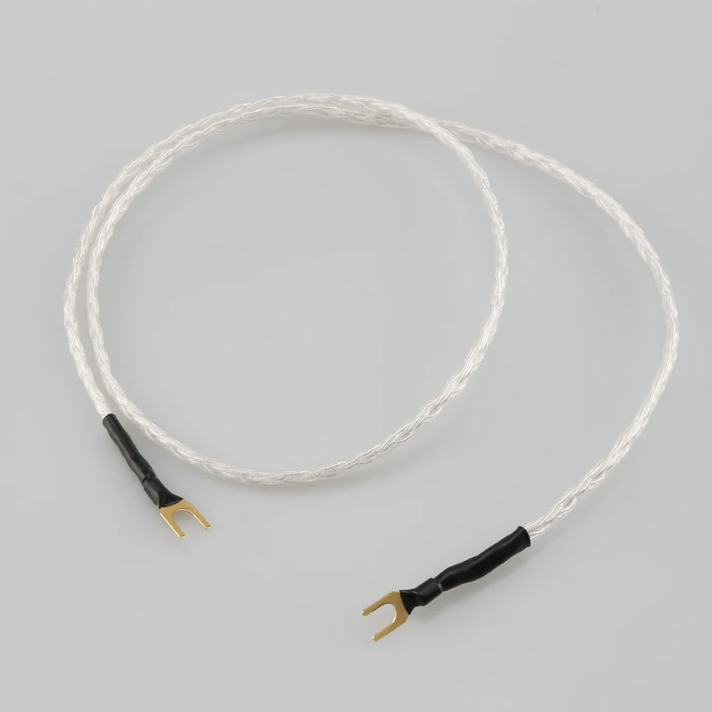 

High Quality 6 Core Pure Silver LP Vinyl Audiophile Hifi Audio Cable Amplifier Ground Wire