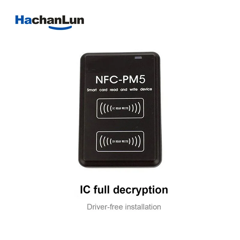 NFC PM5 IC/ID Duplicator 13.56MHZ RFID T5577 UID Card Writer IC Badge Encryption NFC Full Writer Copier Decoding Cracking ID Key