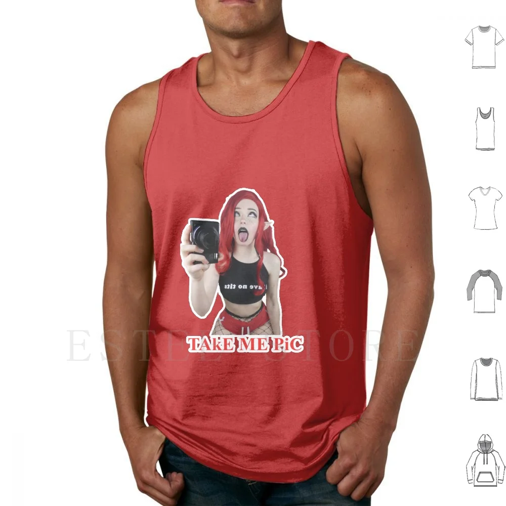 Funny Belle Delphine Tank Tops Vest Sleeveless Belle Delphine Belle Delphine Meme Delphine Anime Belle Girls Belle