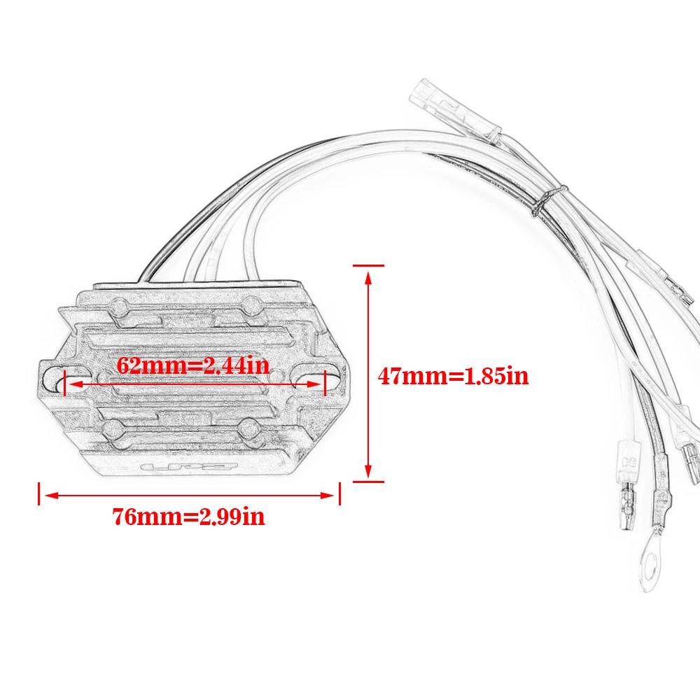 Regulator Rectifier For Tohatsu M40D M50D M40D2 M50D2 M60B M70B M90A For Nissan NS50D2 NS40D2 NS60B NS70B Marine 40HP Outboard