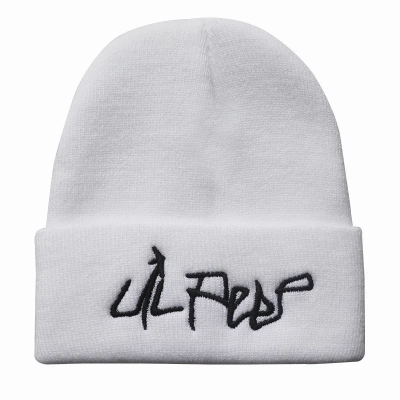 Lil Peep Beanies Knitted Embroidery Hat Winter Autumn Outdoor Party Hat Tide Hip Hop Caps Cuffed Unisex Women Men Gifts