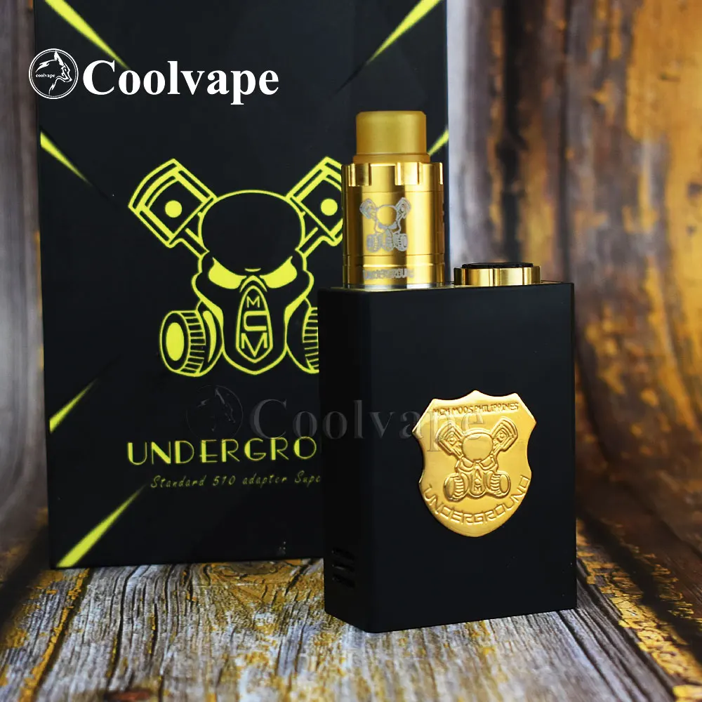 Coolvape serie sotterranea Box Mod Kit vaporizzatore scatola meccanica Mod fit 2*18650 batteria vs 528 Custom goon driptech-ds kit