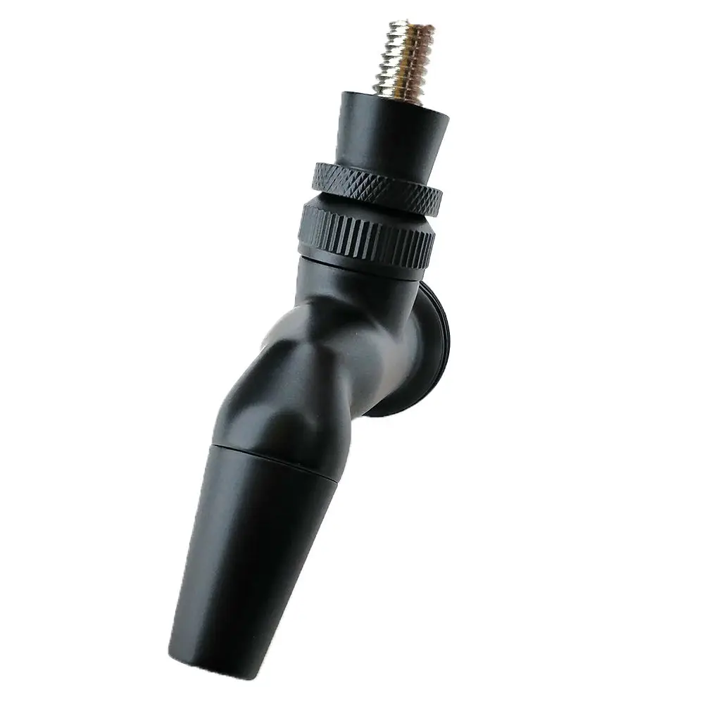 Kegland NUKATAP homebrew Draft Beer tap brewing faucet stainless Black polishing Stealth Bomber (free plastic handle included)
