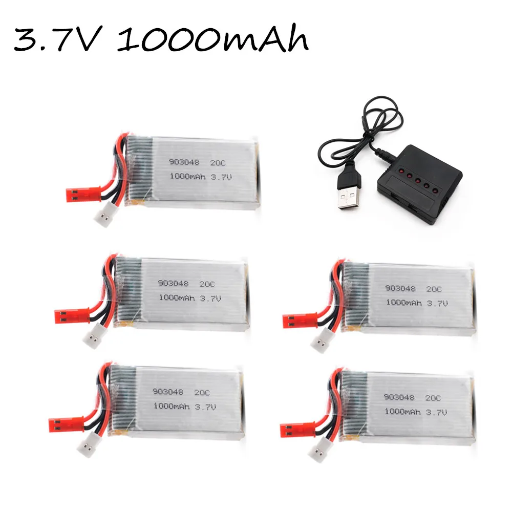 3.7v 1000mAh 903048 20c lipo Batteria e Caricabatterie Per MJXRC x600 RC Aerei a sei assi Pezzi di Ricambio 3.7v Drone Batteria per x600