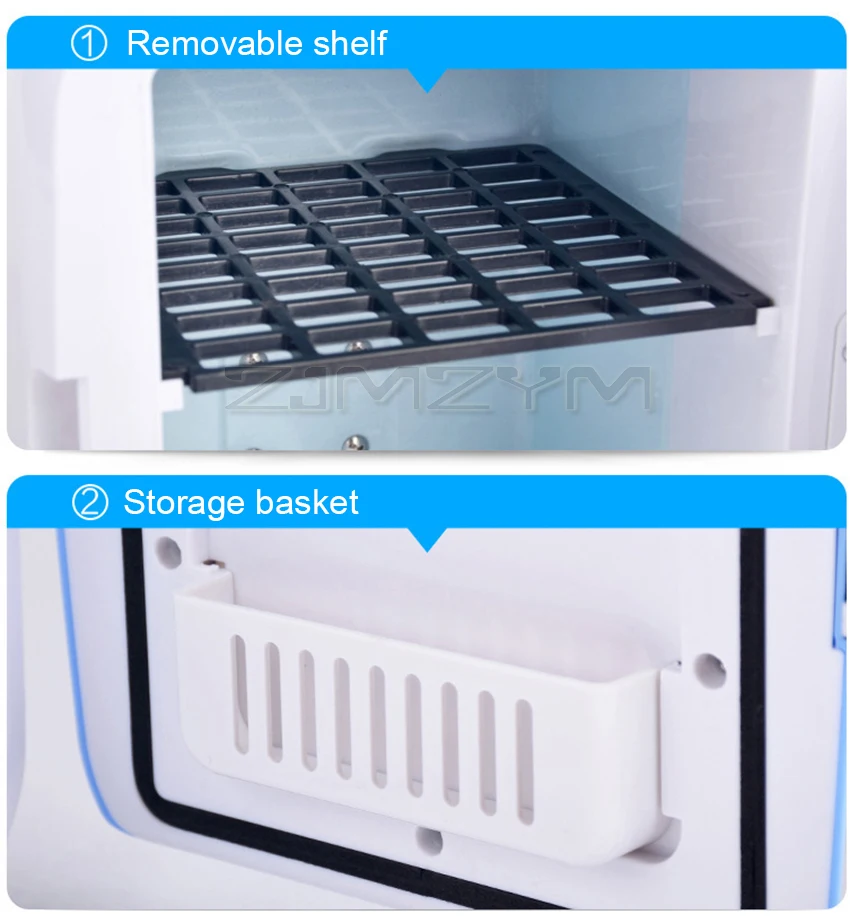 Mini refrigerador portátil de doble uso, calentador de 4L, 12V, para uso en coche, pequeño, de viaje, frigorífico congelador, piezas universales para vehículos