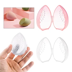 Beauty Cosmetic Sponge Storage Box Makeup Powder Puff Empty Egg-shaped Frame Transparent Puff Dry Case Make Up Organizer Holders