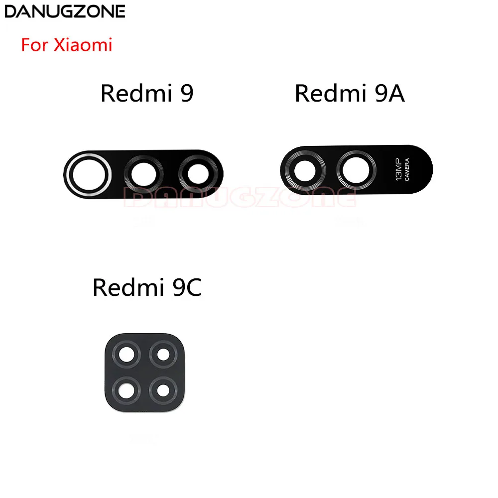 2PCS/Lot For Xiaomi Redmi 9 9A 9C Back Lens Rear Camera Glass Lens Mirror