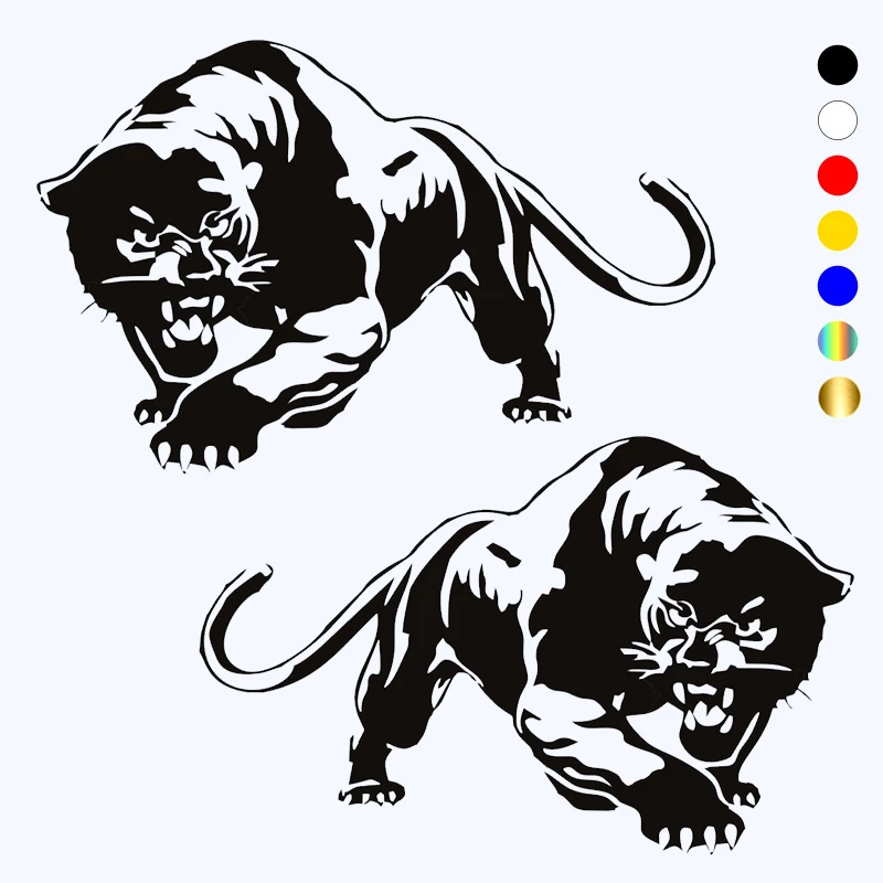 CK2808# 47*30cm Black panther funny car sticker vinyl decal white/black car auto stickers for car bumper window car decorations