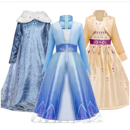 

Fantasy Masquerade Role-playing Dress For Girl Princess Dress Halloween Cosplay Party Gown Christmas Party Dress Size 3-10 Years