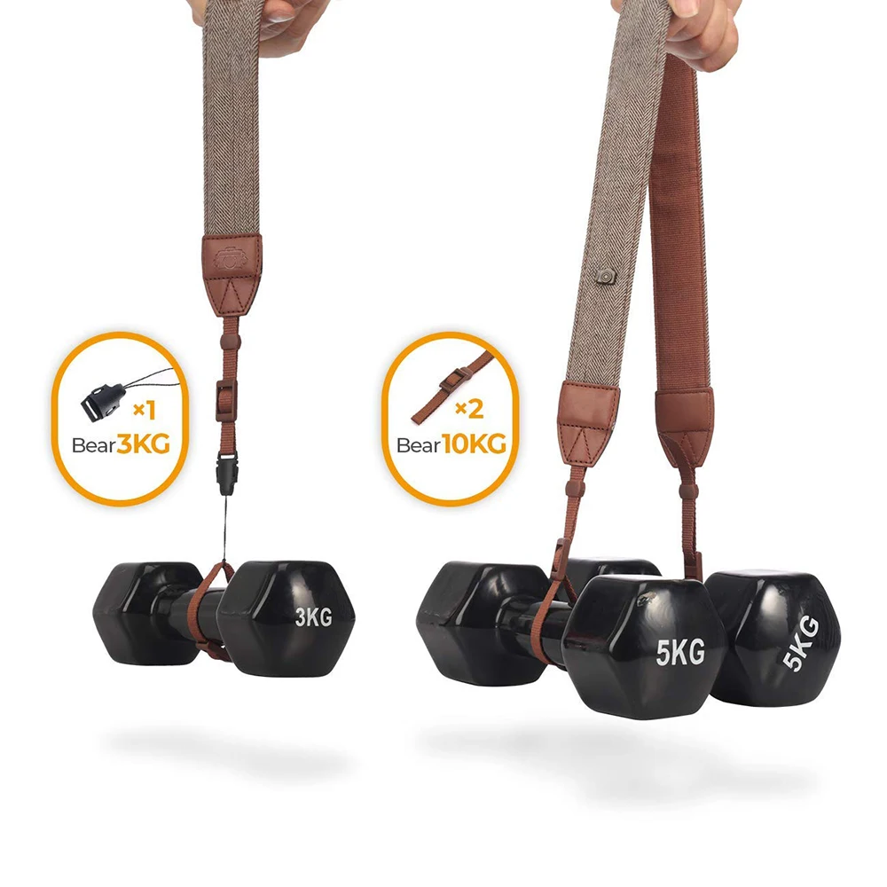 Foletoユニバーサル調節可能なカメラショルダーネックストラップ綿の革ベルト一眼レフ用カメラストラップ付属品