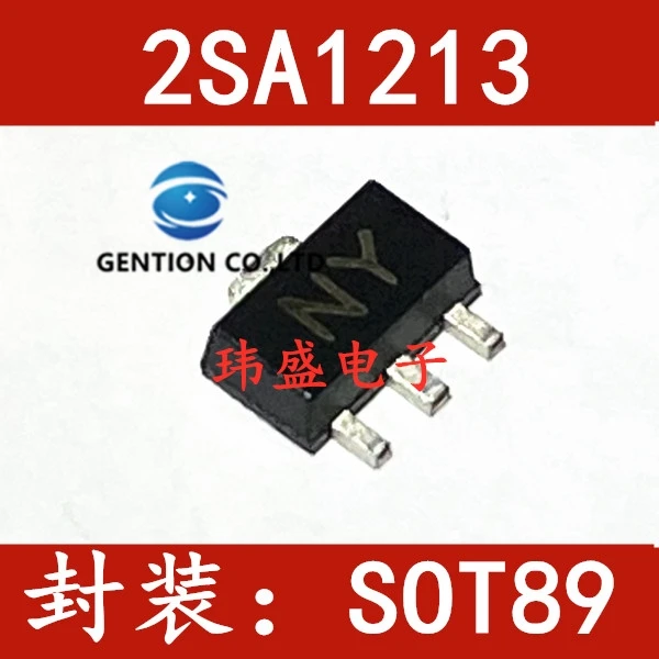 50PCS Triode 2SA1213 NY screen printing SOT89 transistor plate in stock 100% new and original