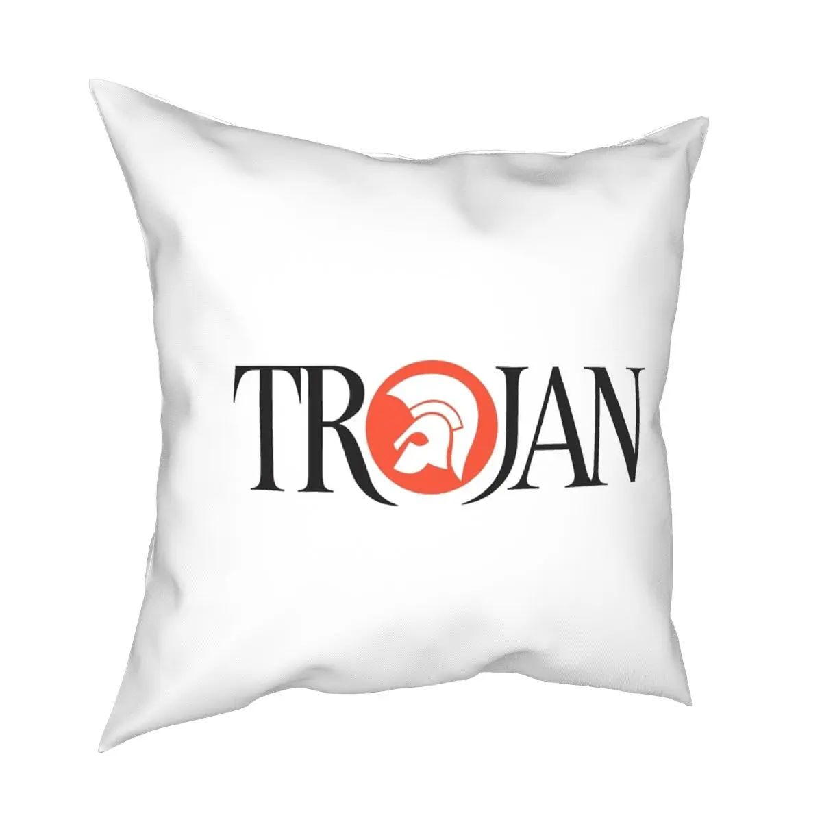 Trojan Record Square Pillowcase Creative Zip Decor Pillow Case for Home Cushion Case