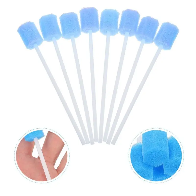 Oral Swabs Mouth Sponge Swab Cleaner Care Baby Cleaning Toothbrush Dental Sterile Disposable Tongue Swabsticks Infant Tooth