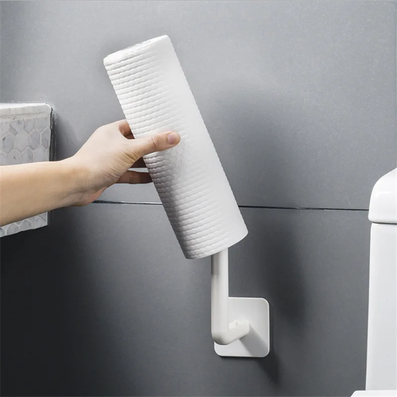 Kitchen Paper Towel Holder Accessories Under Cabinet Roll Rack Towel Holder Kitchen Home Organizer Tissue Hanger Storage Rack