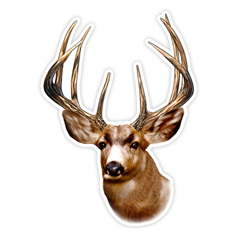 

PVC-0082# 13/17CM Self-Adhesive Adult Deer Decal Car Sticker Waterproof Auto Decors on Bumper Rear Window