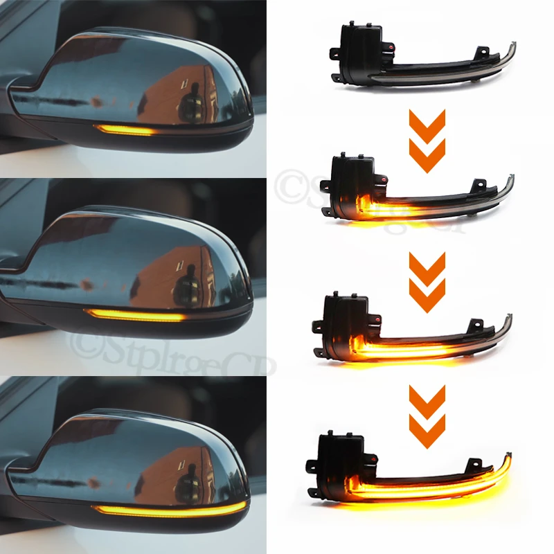 

High-quality dynamic scrolling LED turn signal light sequence rear-view mirror indicator flashing light For Audi S5 2010-2016