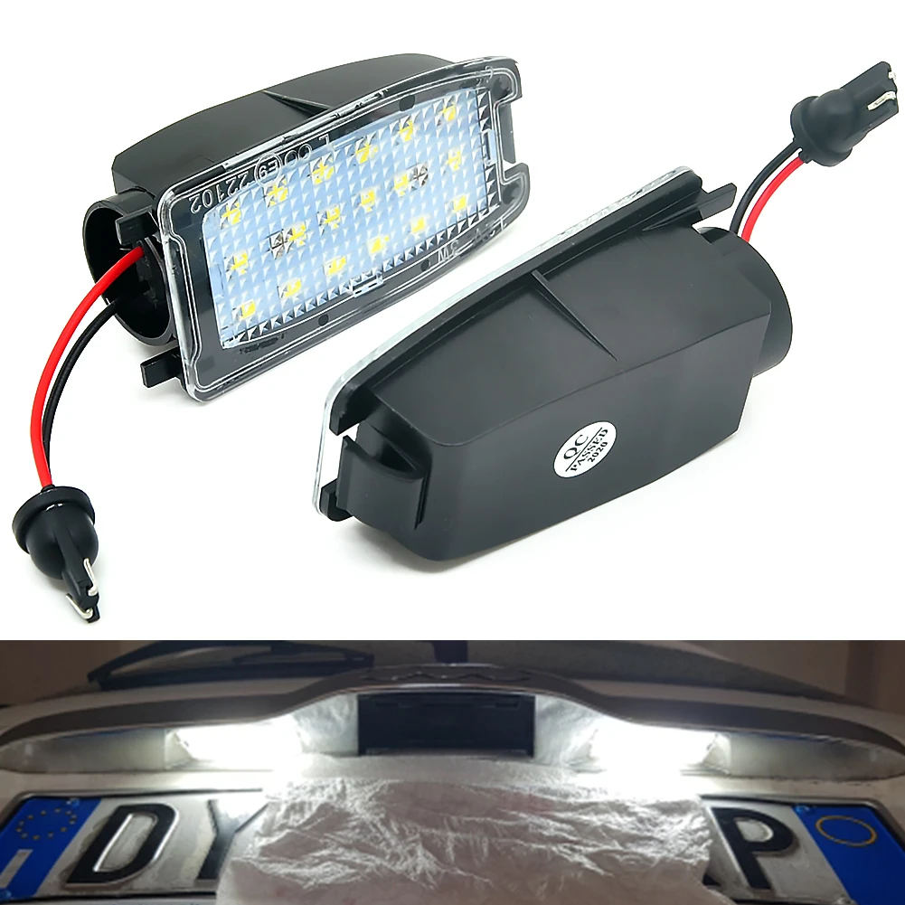 2x No Error White LED Under Side View Mirror Puddle Light For Land Rover Discovery Freelander LR2 LR3 LR4 Range Rover Sport L322