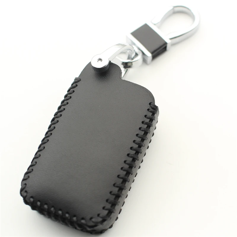 FLYBETTER Genuine Leather 5Button Smart Key Case Cover For Toyota Reiz/Avalon/Previa/Alphard/Prius Car Styling  L77