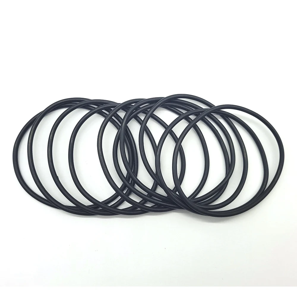 10Pcs Black Rubber Sealing Ring /  Chain Dentate Strip Conveyor Belt for Jewelry Rotary Tumbler Accessories