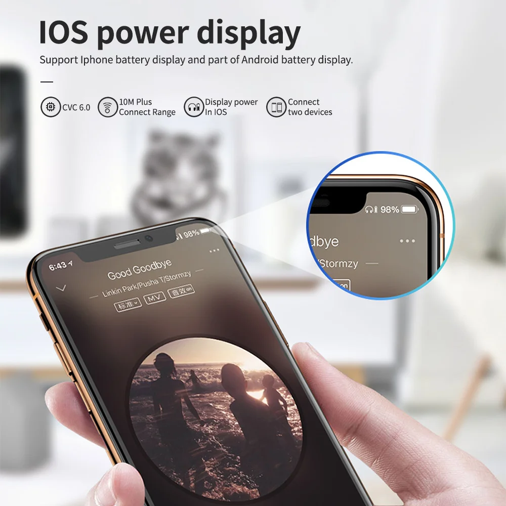 2PCS Fineblue f790 BT5.0 무선 비즈니스 블루투스 헤드셋 스포츠 드라이버 이어폰 클립 스테레오 이어 버드 진동 가방