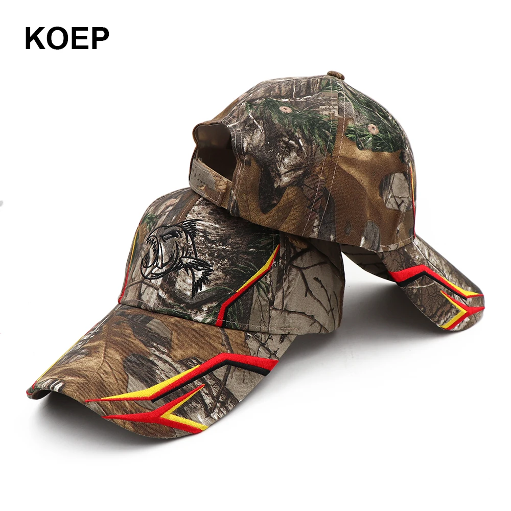 KOEP New Type Long Brim Caps Fishing Hat For Women Men Black Summer Baseball Cap Cool Embroidery Snapback Dad Hats