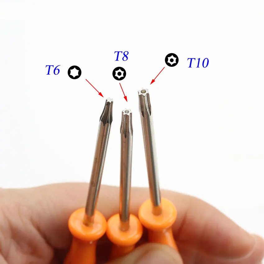 Security Screwdriver for Xbox 360/ PS3/ PS4 Tamperproof Hole Repairing Opening Tool Screw Driver Torx T6 T8 T10