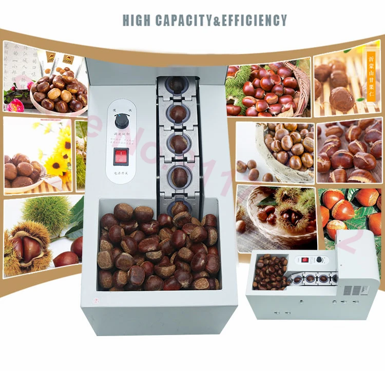 220V Commercial Chestnut Incision Opening Machine Automatic Chestnut Cutter Opener Electric Chestnut Cutting Equipment