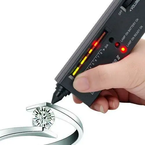 Test positiv echtes Weißgold AU585 Ring 1CT Moissanit Schmuck Jahrestag Schmuck Ring Halo Verlobung für Frauen – Detail 1