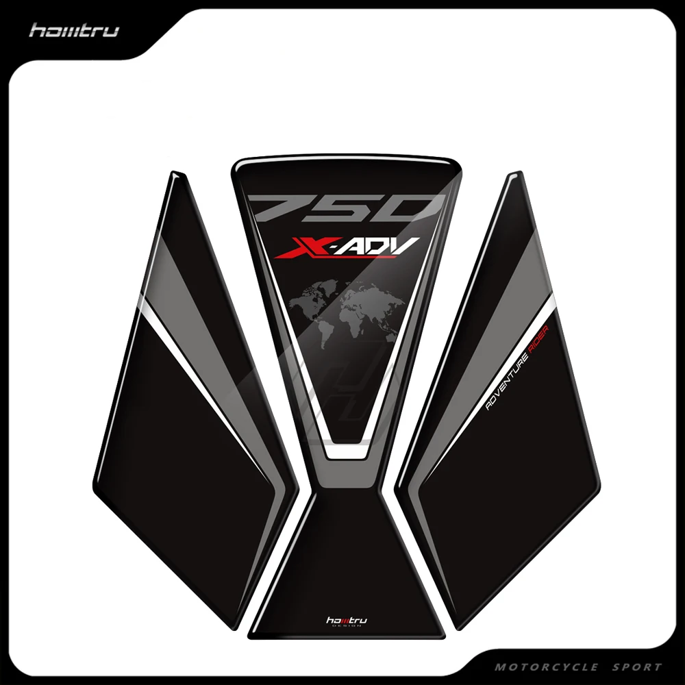 

Scooter Fuel Tank Pad Protection Sticker 3D Resin Prevent Scratc Decal Case for Honda X-ADV Xadv 750