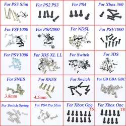 Screw Kit For NDSL 3DS XL LL For Switch Spring For SNES 3.8mm 4.5mm For Xbox One T6 T8 Screws replacement Part