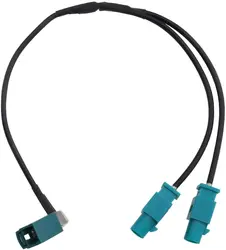 FAKRA Z Adapter Fakra Z Female to Y Type 2 X Fakra Z Male Connector Splitter Combiner Cable Pigtail RG174