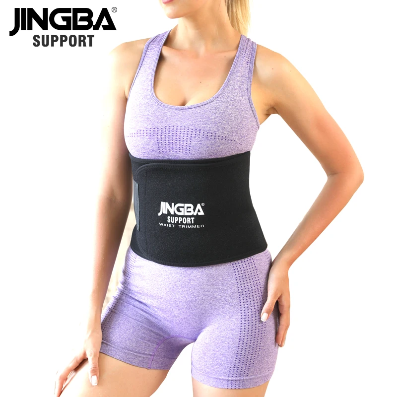 

JINGBA SUPPORT Longer 130CM Unisex Neoprene Body Shaper Waist Trainer Loss Fitness Sweat belt Sauna Slimming Strap waist trimmer