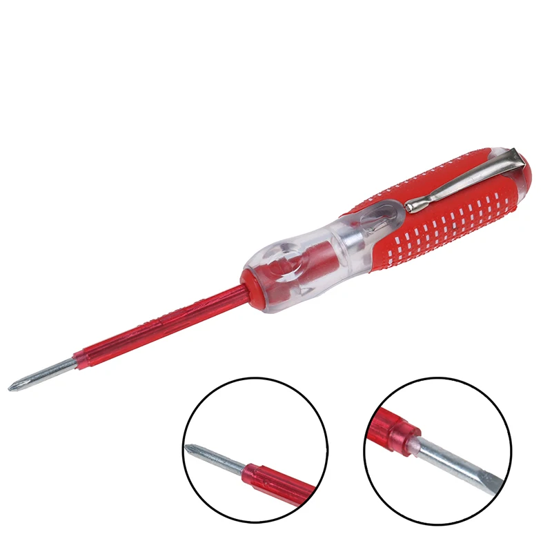 1PCS 100-220V di Tensione Indicatore di Croce e Cacciavite a taglio di Test Elettrico Strumento Penna Calda