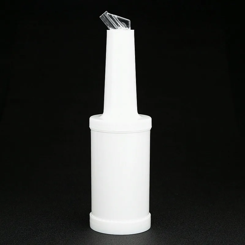 4PCS Bar Fruit Juice Containers  Fruit Juice Bottles - Commercial Grade Bar Pourers with Spout and Lid (Set of 4)