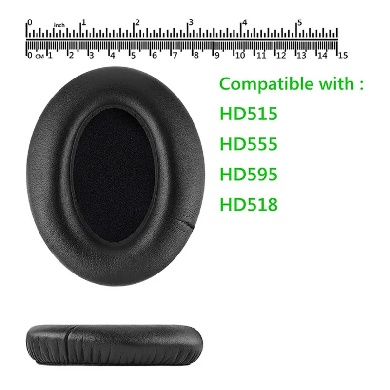 Пара амбушюров для Sennheiser HD515 HD555 HD595 HD598, сменные амбушюры, мягкие амбушюры из Протеиновой кожи, аксессуары EH #